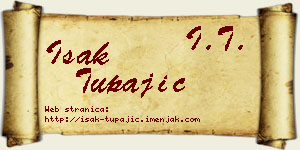 Isak Tupajić vizit kartica